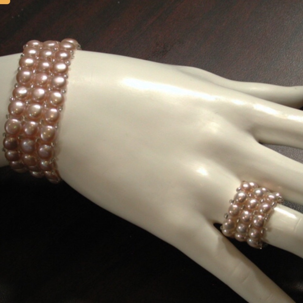 COPY - Designer Lucien Piccard Stretch Bracelet & Ring